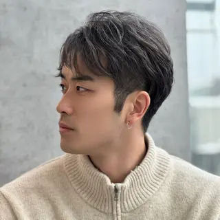 ショート カラー パーマ メンズ 朝楽メンズパーマ 🥇メンズカット吉田のヘアスタイル