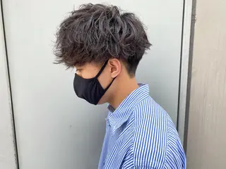 ショート カラー メンズ スパイキー/フェザー /波巻き/かいとのヘアスタイル