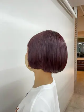 ミディアム カラー ﾚｲﾔｰ🩵透明感 ೀユイ🌙のヘアスタイル