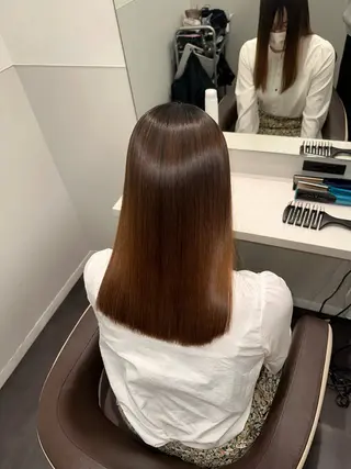 セミロング 美髪特化✨ 伊織✨縮毛矯正✨のヘアスタイル