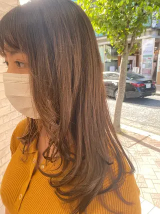 セミロング ゆるふわパーマ🌼 アレンジ🌼リョウカのヘアスタイル