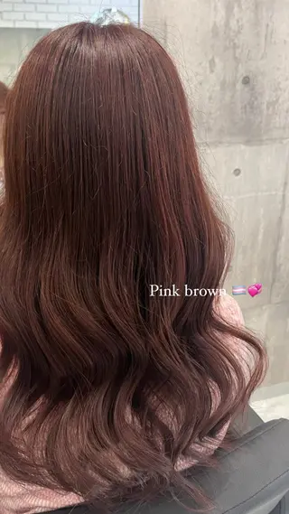 セミロング カラー ♡🎀垢抜け透明感 カラーaomi🐇♡のヘアスタイル