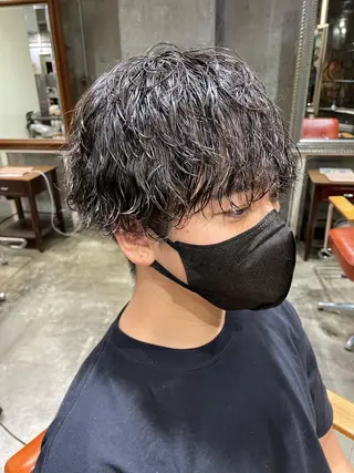 ショート 🔥コテ巻き風 ボブパーマ🔥のヘアスタイル