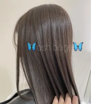 セミロング カラー 銀座メンズ専門🖤 小島奈々のヘアスタイル