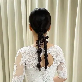 ヘアアレンジ 瑠己杏 :ボブ/ ハイトーンワンカラーのヘアスタイル