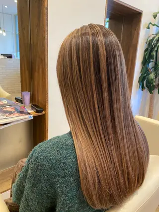 セミロング カラー 入江 允のヘアスタイル