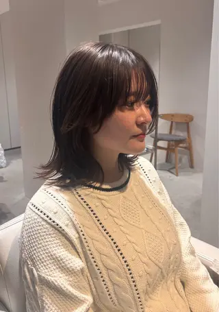 ミディアム 中間 陽平のヘアスタイル
