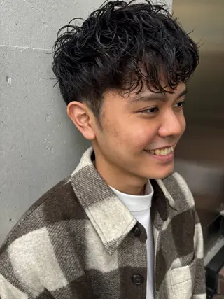 パーマ メンズ しみず さくら🌸のヘアスタイル