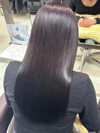 セミロング 中津/トレンドカラー /美馬本紅亜のヘアスタイル