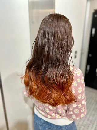 ロング カラー louwe 武藤幸世のヘアスタイル