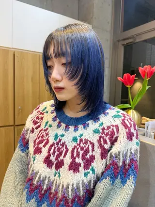 ショート カラー ❤️アヤカ Wカラー ボブ レイヤー❤️のヘアスタイル