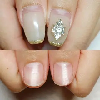 ネイル 深爪矯正/爪育成ケア manie nailのネイルデザイン