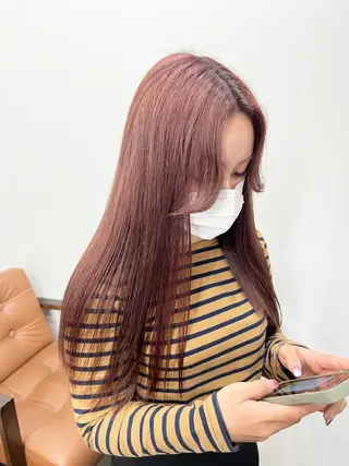 ロング カラー パーマ ヘアアレンジ 名古屋駅/トップス タイリスト/大黒拓哉のヘアスタイル
