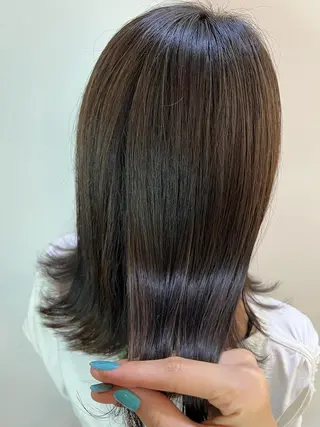 セミロング カラー ヘアアレンジ ✨カチモリ✨レイヤー 韓国ヘア🇰🇷ゆいのヘアスタイル