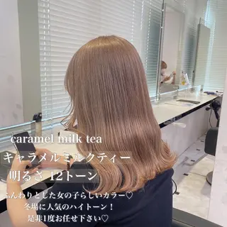 ロング カラー メンズ ブリーチなし透明感 カラー/MISANOのヘアスタイル