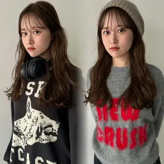 ロング カラー yard.長田 唯のヘアスタイル