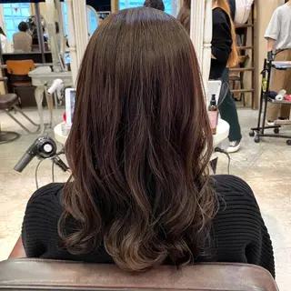 セミロング パーマ 銀座No.1髪質改善 縮毛矯正/本木のヘアスタイル