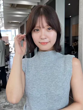 ショート カラー 木元 瑛✂︎ボブのヘアスタイル