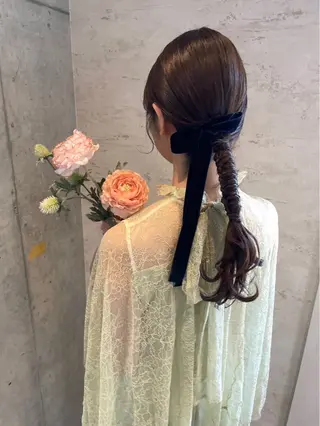 ロング ヘアアレンジ 美髪× ヘアセット✨Araiのヘアスタイル