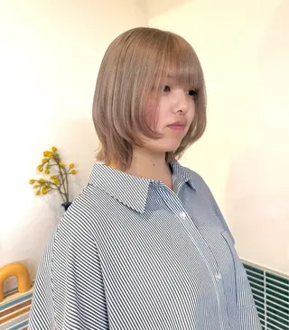 ミディアム カラー カラー特化/ブリーチ 梅田中崎町/あかりのヘアスタイル