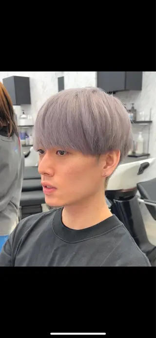 ミディアム 韓国パーマ 美容師 和田爽良のヘアスタイル