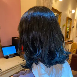 ミディアム カラー ヘアアレンジ Plaatje💐 ゆずはのヘアスタイル