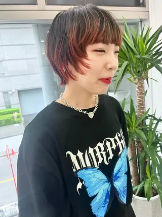 ショート ショート/レイヤー/ パーマ　水野のヘアスタイル