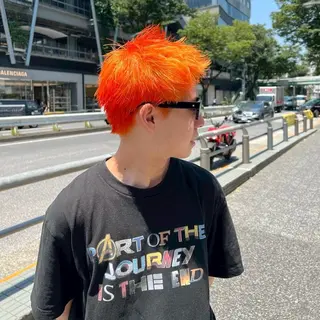 ショート カラー メンズ Hiroto/表参道 /ブリーチカラー⚡️のヘアスタイル
