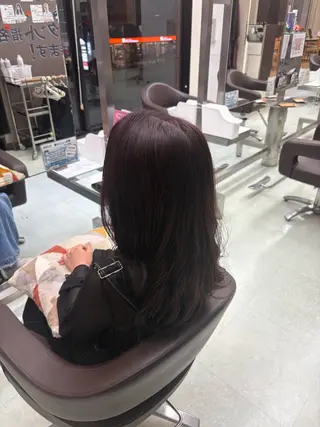 ロング カラー パーマ WILL西宮野崎琴水 /透明感カラーのヘアスタイル