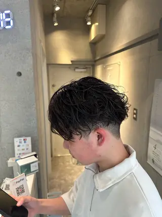 パーマ メンズ 💎メンズカット ／フェザー／細野💎のヘアスタイル