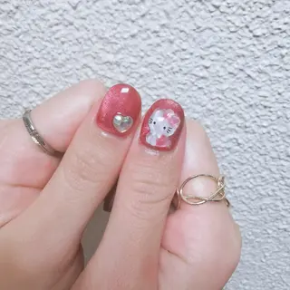 ネイル フィルイン・深爪矯正 長さ出し🎀のネイルデザイン