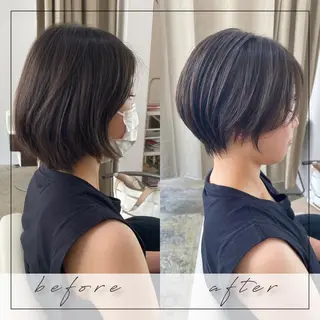 ショート くせ毛×ショート 上岡勇祐のヘアスタイル