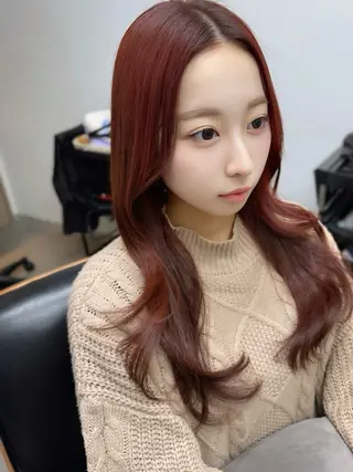 ロング カラー 艶髪改善師/高橋潤 /レイヤーカットのヘアスタイル