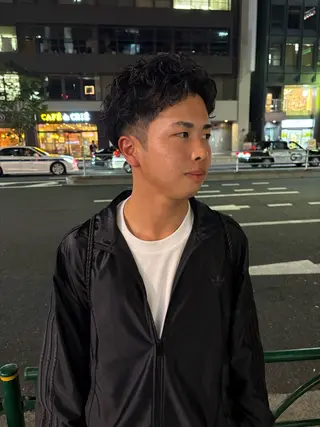 ショート パーマ メンズ 💈メンズ短髪特化 ✂︎伊藤大輝💈のヘアスタイル
