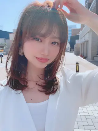 ミディアム カラー 山口 一馬のヘアスタイル