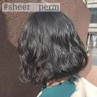 ショート カラー パーマ ヘアアレンジ 松田 亮葉のヘアスタイル