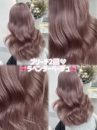 ロング カラー Rio🎀ブリーチ なし透明感♡のヘアスタイル