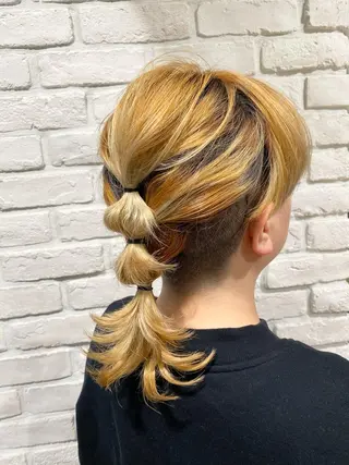 ミディアム ベージュカラー🧸 伊藤なつみのヘアスタイル