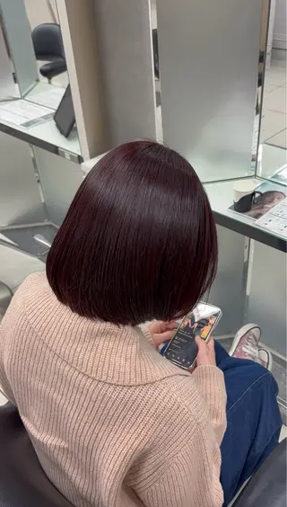 ショート カラー ヘアセット/艶カラー emi🍒のヘアスタイル