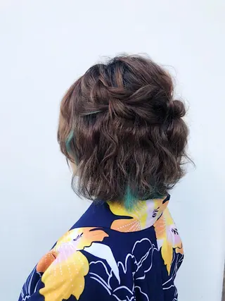 ミディアム 京都最安価エクステ muuka🦋のヘアスタイル
