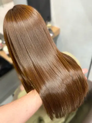 ロング 艶カラー✨️縮毛矯正 ×耳ツボ💠mamiのヘアスタイル