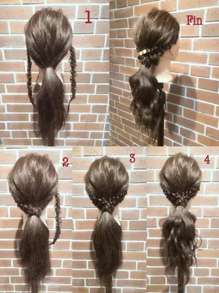 ミディアム セミロング ロング ヘアアレンジ カラー/髪質改善スペ シャリスト宮本 伸一のヘアスタイル