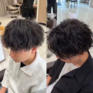 パーマ メンズ 【メンズパーマ✨️ 髪質改善矯正】岩城のヘアスタイル
