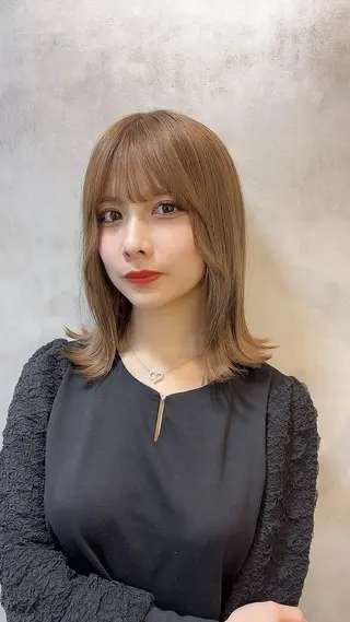 ミディアム カラー 💕STANCE 満足仕上げ💕のヘアスタイル