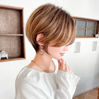 ショート パーマ 奥原 考康のヘアスタイル