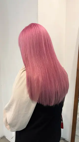 カラー ひいろ パーマ/カットモデルのヘアスタイル