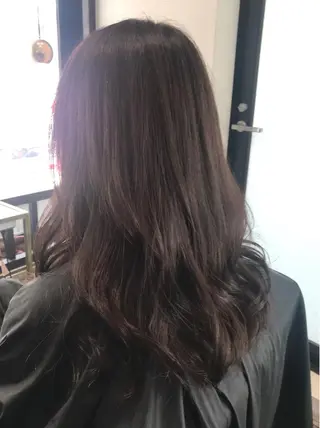 ロング カラー ブリーチなし透明感 タケザワミキのヘアスタイル