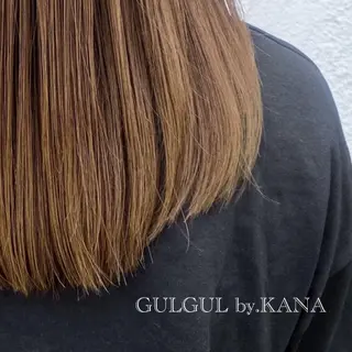 セミロング カラー 🪞Kana｜透明感 カラー × 髪質改善のヘアスタイル