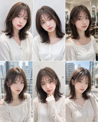 ミディアム カラー ヘアアレンジ 今だけ無料カット募集 💫KEISHIのヘアスタイル