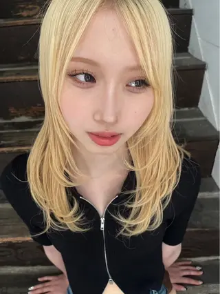 セミロング chill’nclan所属・〖clan〗 ෆ˚*Yᑌᑎᗩ໒꒱·のヘアスタイル